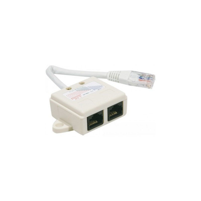 Doubleur de ports RJ45 Ethernet/Téléphone
