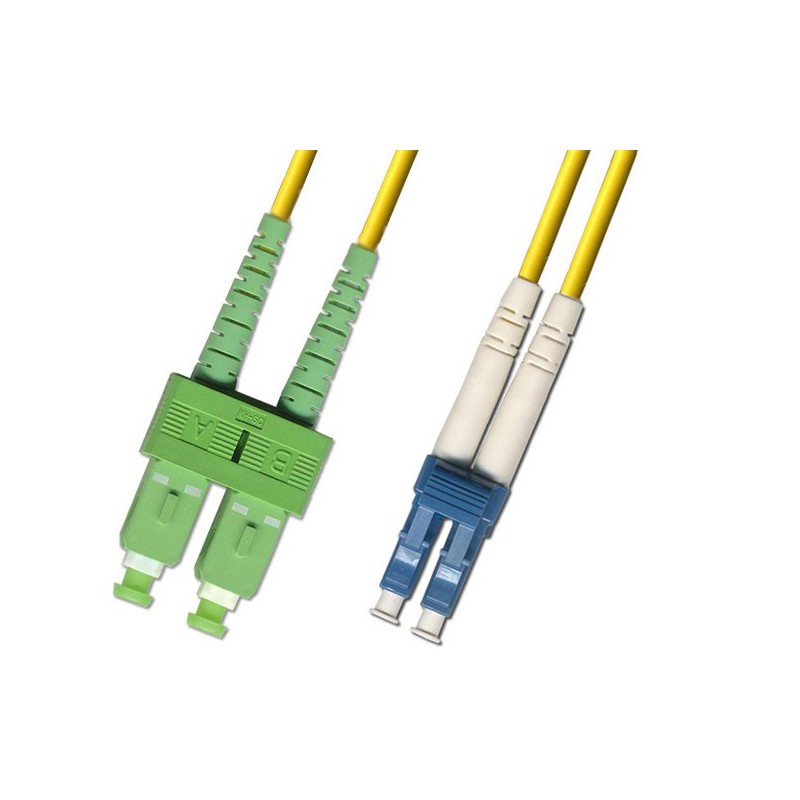 Câble fibre optique monomode LC-SC 10 m - Câbles et adaptateurs à fibre  optique