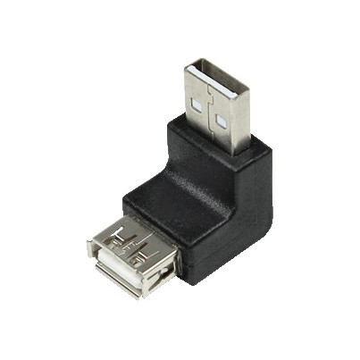 Adaptateur USB A vers A M/F coudé 90°