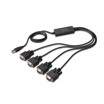Convertisseur USB à 4 ports Série (DB9) 