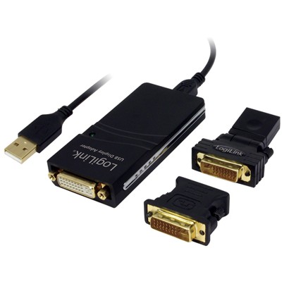 Convertisseur USB 2.0 à ports DVI/VGA/HDMI