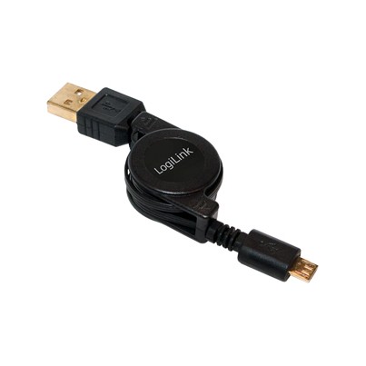 Cordon rétractable USB /Micro USB 75cm 