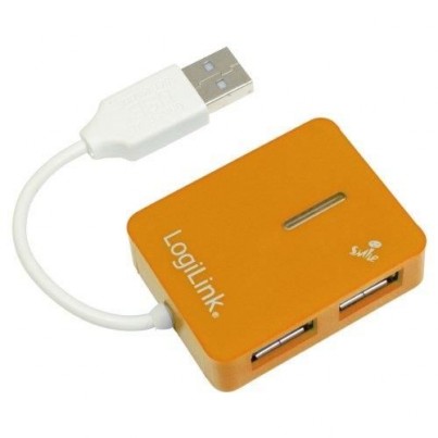 Mini Hub USB 2.0 4 ports Orange