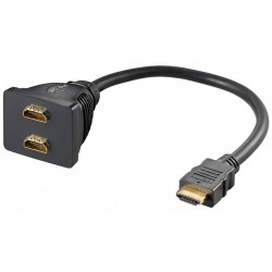 Adaptateur HDMI /2 x HDMI cordon 10cm