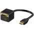 Adaptateur HDMI /HDMI+DVI-D cordon 10cm
