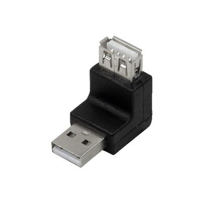 Adaptateur USB A M/F coudé 270°