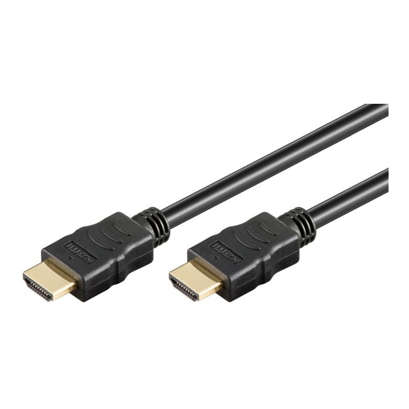 Cordon HDMI 1.4 High speed Ethernet Mâle/Mâle 3m -Noir