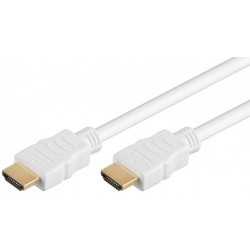 Cordon HDMI High speed Ethernet blanc 3m