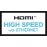Cordon HDMI High speed Ethernet noir 50cm