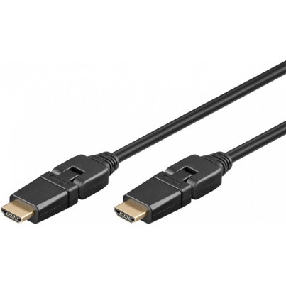 Cordon HDMI High speed articulé 180° 2 axes 1,50m