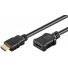 Rallonge HDMI High speed Ethernet noir 2m