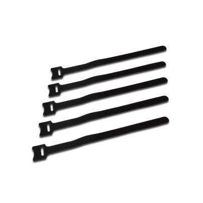 Duronic Pack de 24 serre-câbles en velcro noir avec scratch— duronic-fr