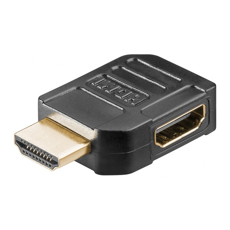 Adaptateur HDMI mâle / HDMI femelle (coudé 90°)