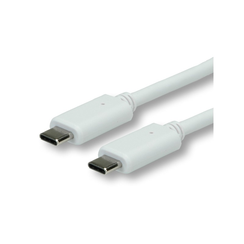 Cordon USB-C vers USB-C 50cm blanc