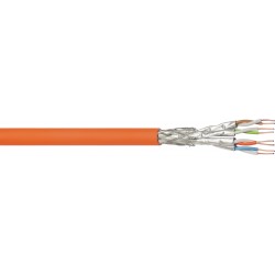 Câble CAT7a 1000Mhz rigide 100m Orange