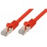 Cable RJ45 CAT7 S-FTP 1m rouge