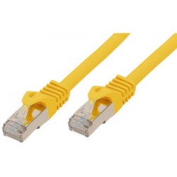 Cable RJ45 CAT7 S-FTP 1m jaune