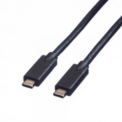 Cordon USB-C vers USB-C 1m noir