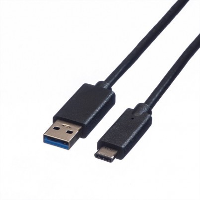 Cordon USB-C vers USB3 A 50cm noir