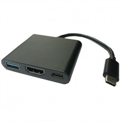 Adaptateur USB-C vers HDMI+USB3+C(charge)