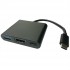Adaptateur USB-C vers HDMI+USB3+C(charge)